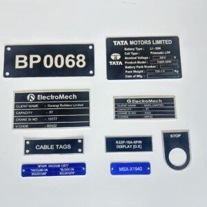 Aluminium Engraved Labels